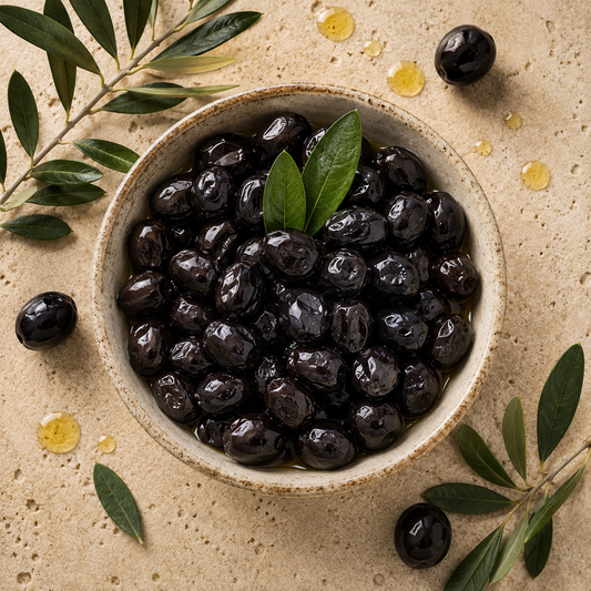 Ayvalık Az Tuzlu Siyah Yuvarlama Zeytin doğal fermente siyah sofralık zeytin