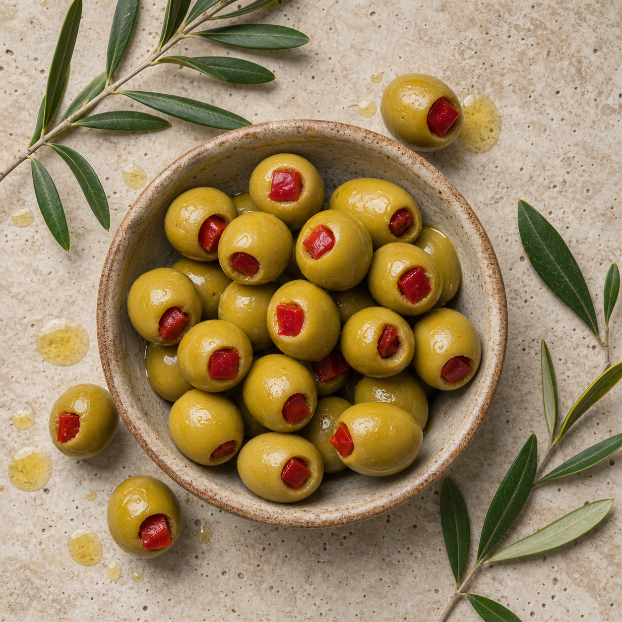Biber Dolgulu Zeytin