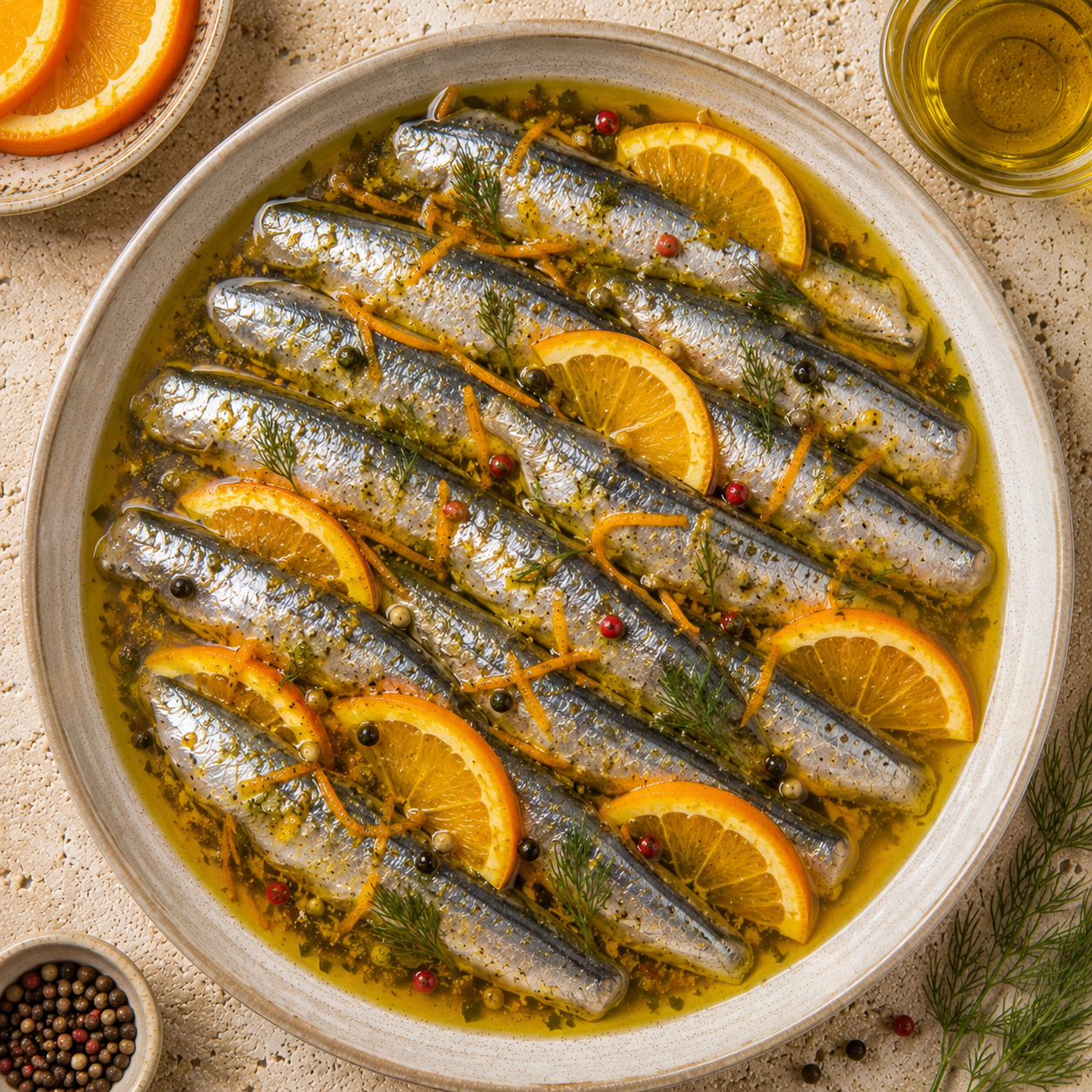 Portakallı Sardalya Marin